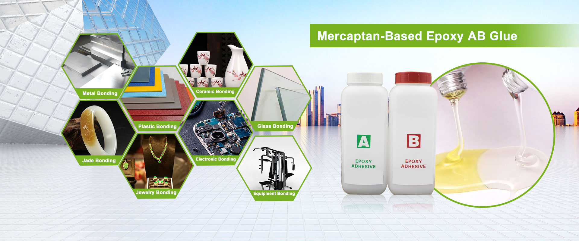 Mercaptan အခြေခံ hardener အနီးစပ်ဆုံး။ gel အချိန် 5 မိနစ်ထုတ်လုပ်သူများ